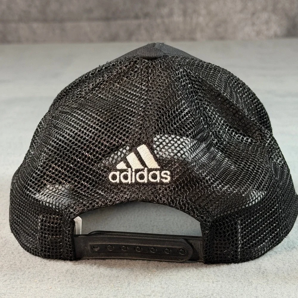 Adidas Vegas Golden Knights NHL Trucker Hat Black Mesh Snapback‎ Cap One Size